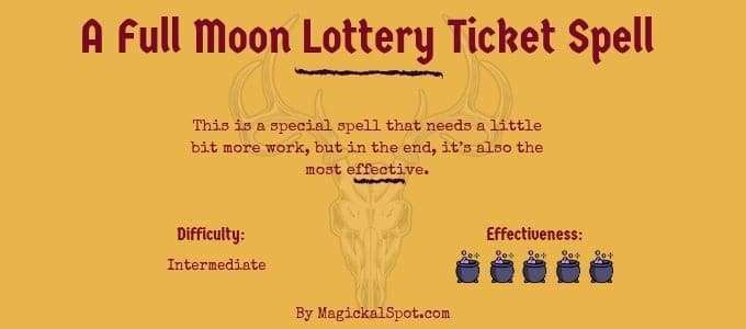 A Full Moon Lottery Ticket Spell