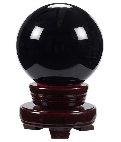 black crystal ball