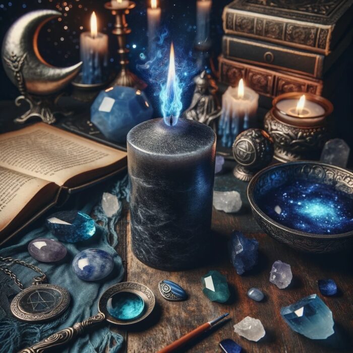 Blue Candle Flame Meaning Explained by tina caro magickal spot