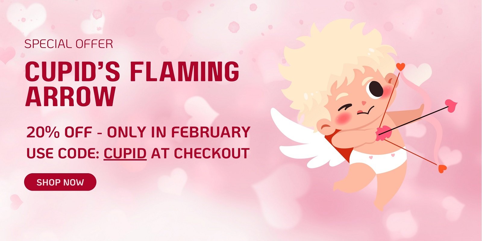 cupidos flaming arrow especial mensual en magickal spot febrero 2025