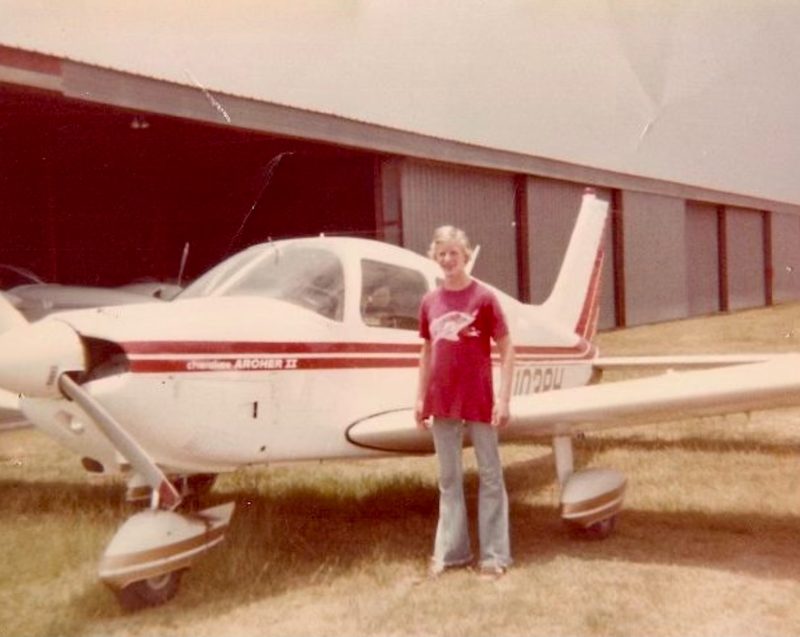 David Dale as a young pilot.