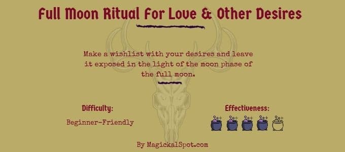 Full Moon Ritual For Love and Other Desires