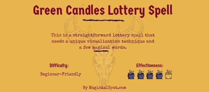 Green Candles Lottery Spell