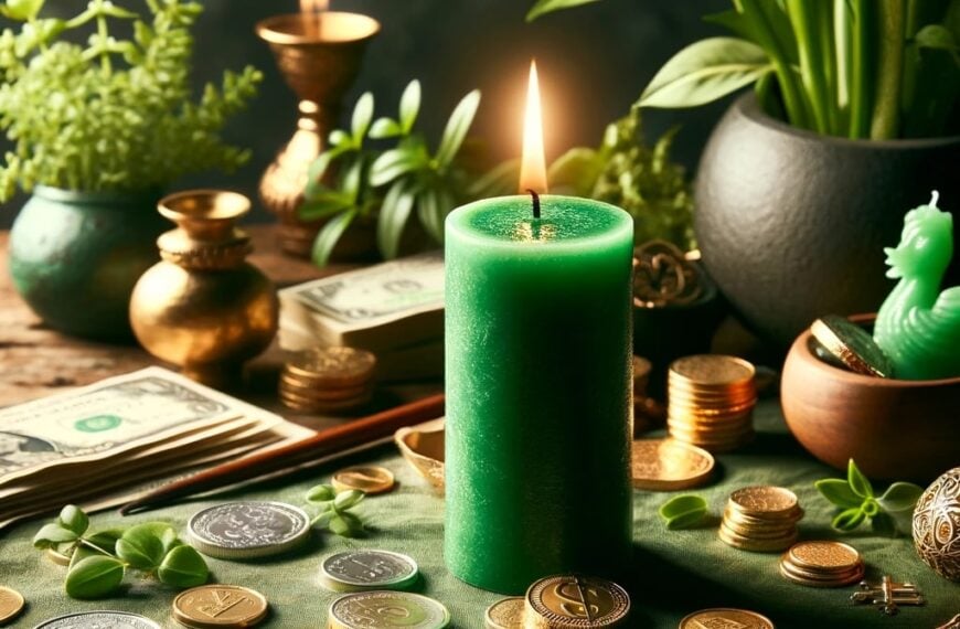 How to Use Green Candle to Attract Money by tina caro magickal spot