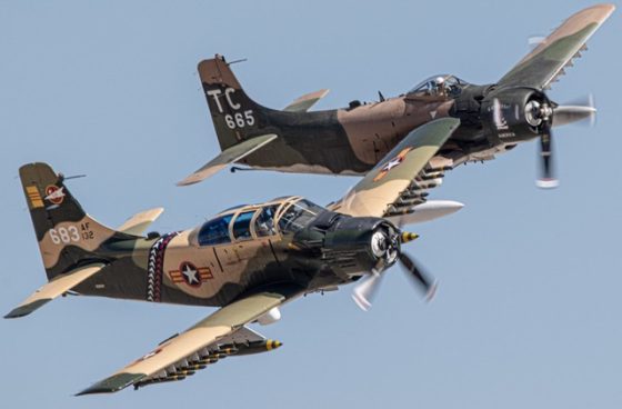 A-1H Sktraider exhibit Coming to the US Air Force Museum in Dayton, Ohio