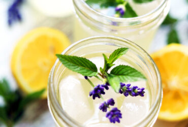 Summer Solstice Lavender & Mint Lemonade with Wildflower Honey