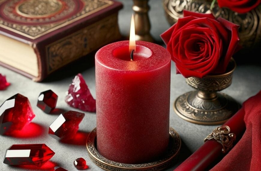 Symbolic Meaning of Red Candles by tina caro magickal spot