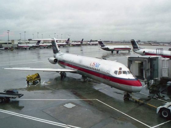 USAir DC-9 at CLT