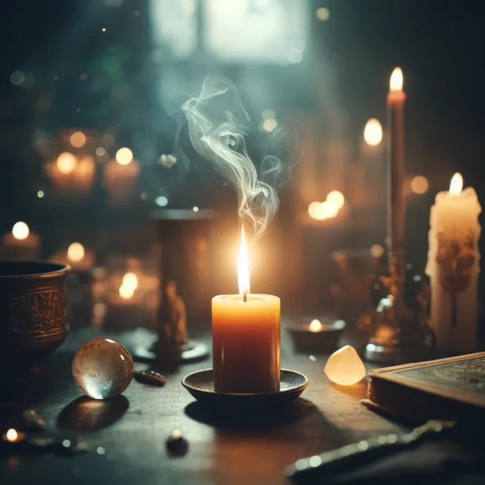 Flickering Candle Meaning magickal spot